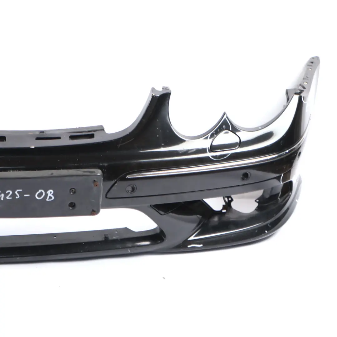 Mercedes W209 Front Bumper AMG Trim Panel Cover Obsidian Black Metallic - 197