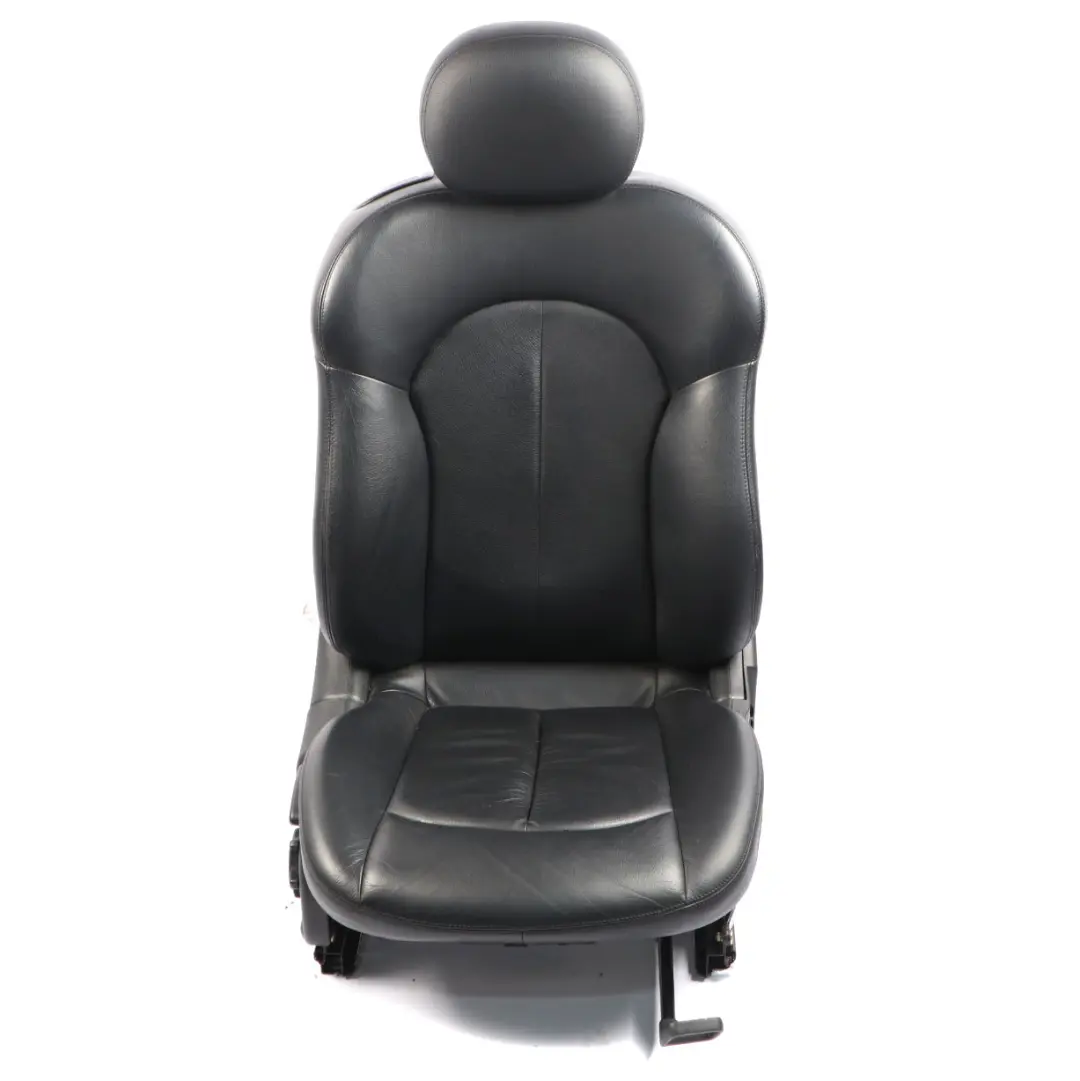 Mercedes A209 Convertible Front Seat Right O/S Heated Leather Nappa Black