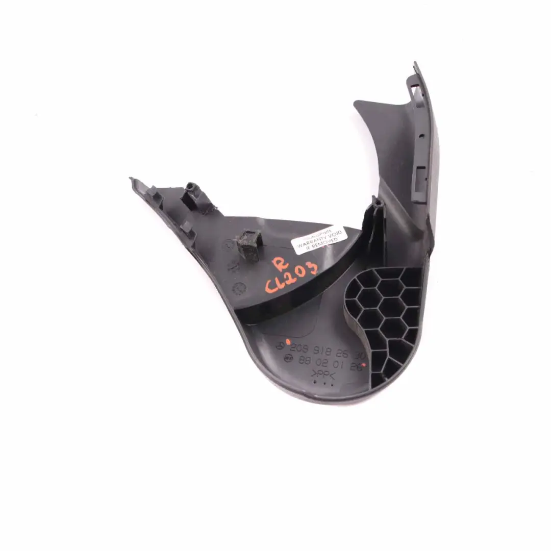 Front Seat Cover Mercedes CL203 Covering Trim Right O/S Black A2099182630