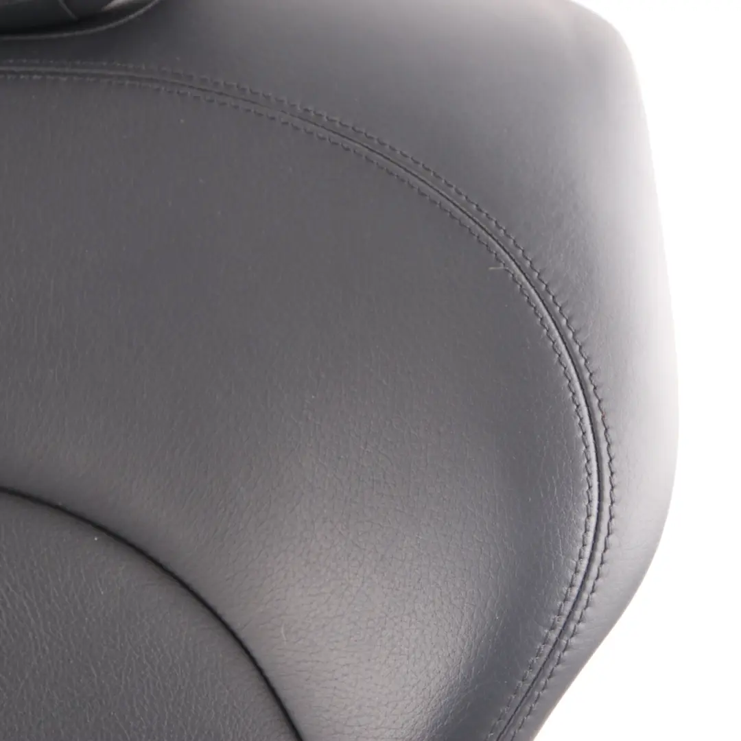 Mercedes C209 Seat Backrest Rear Left N/S Back Cover Leather Nappa Black