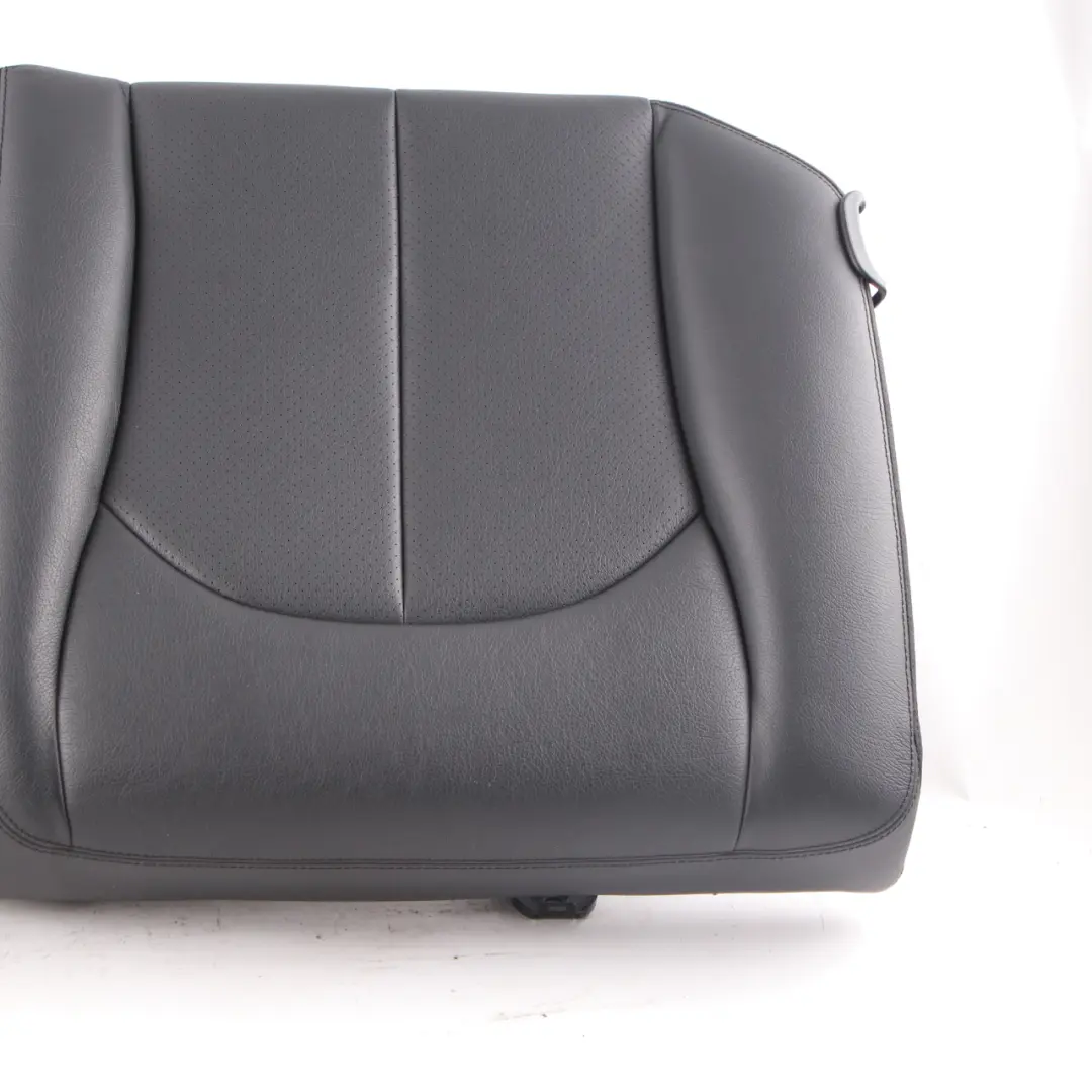 Mercedes C209 Seat Cover Rear Left N/S Cushion Covering Black Leather Nappa