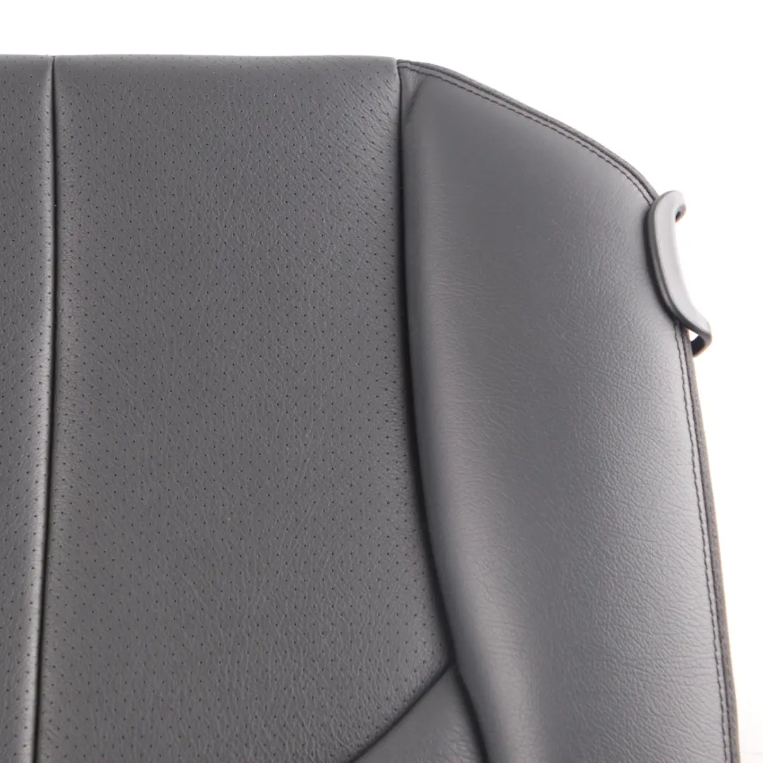 Mercedes C209 Seat Cover Rear Left N/S Cushion Covering Black Leather Nappa