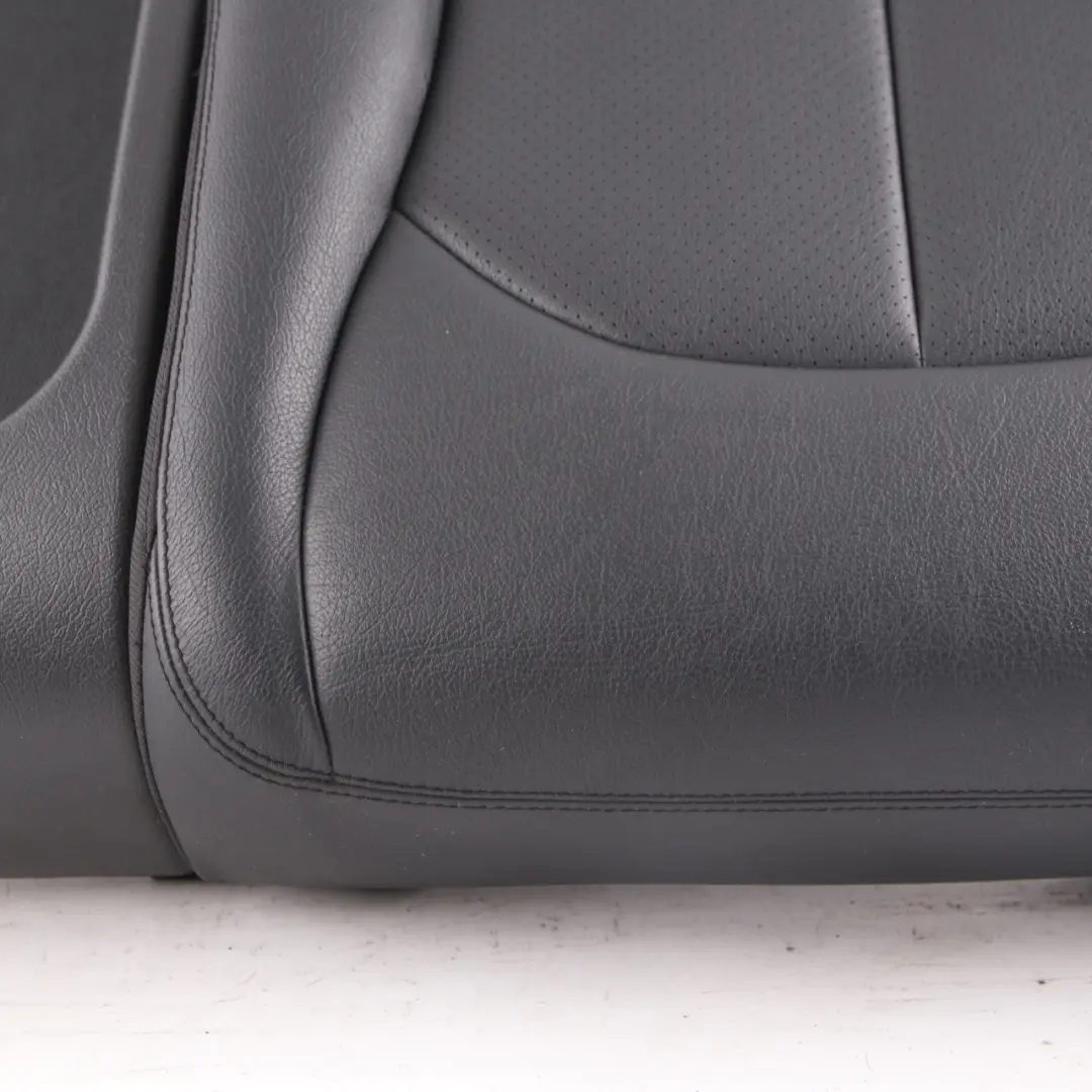 Mercedes C209 Seat Cover Rear Left N/S Cushion Covering Black Leather Nappa