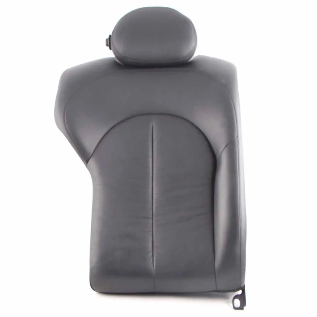 Mercedes C209 Seat Backrest Rear Right O/S Back Cover Leather Nappa Black