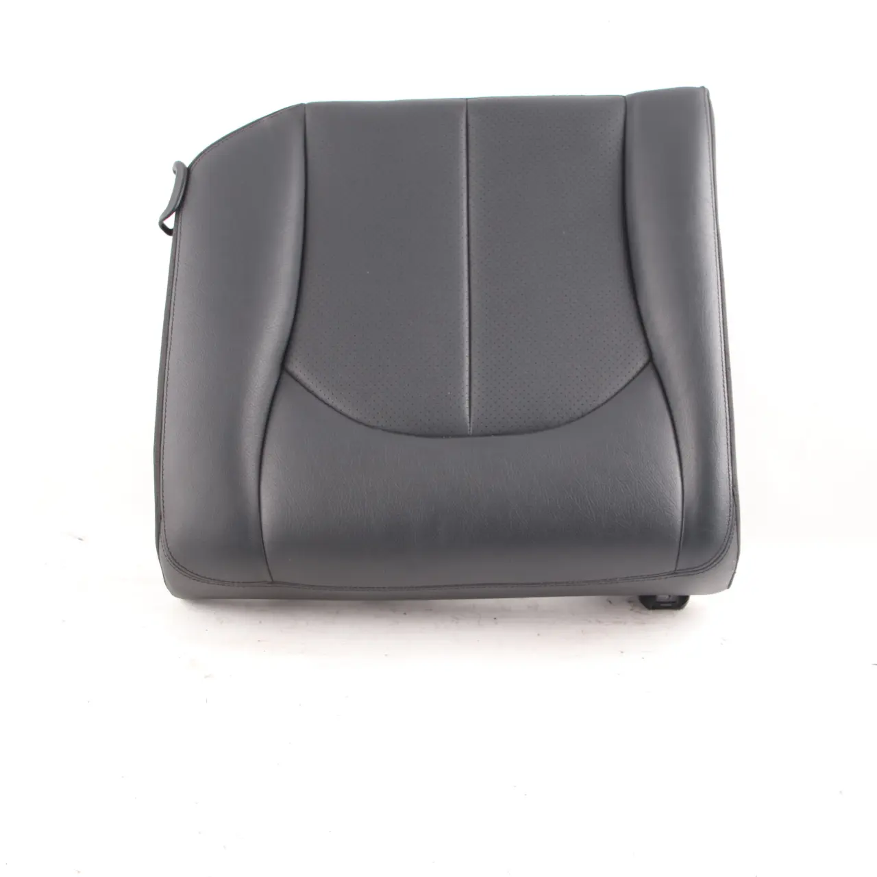 Mercedes C209 Seat Cover Rear Right O/S Cushion Covering Black Leather Nappa