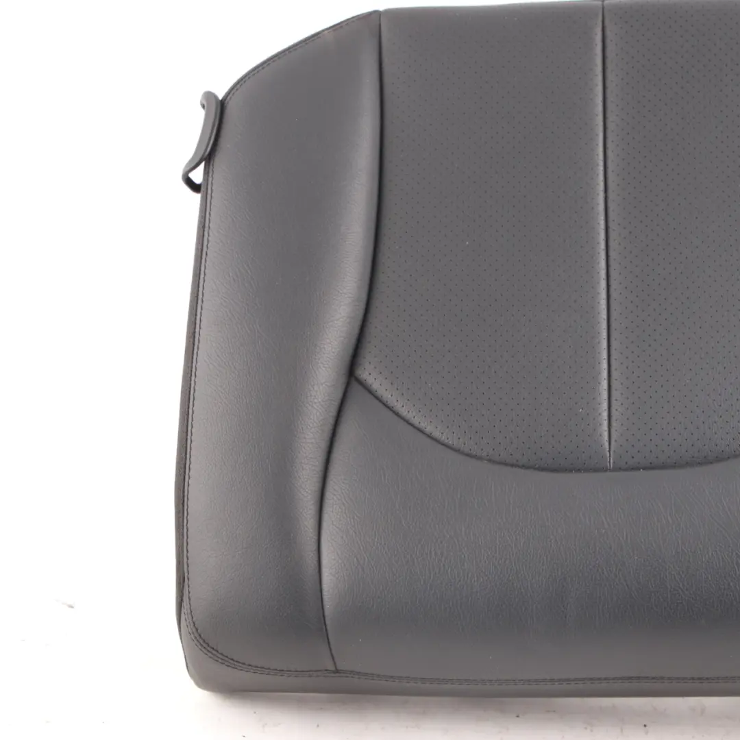 Mercedes C209 Seat Cover Rear Right O/S Cushion Covering Black Leather Nappa