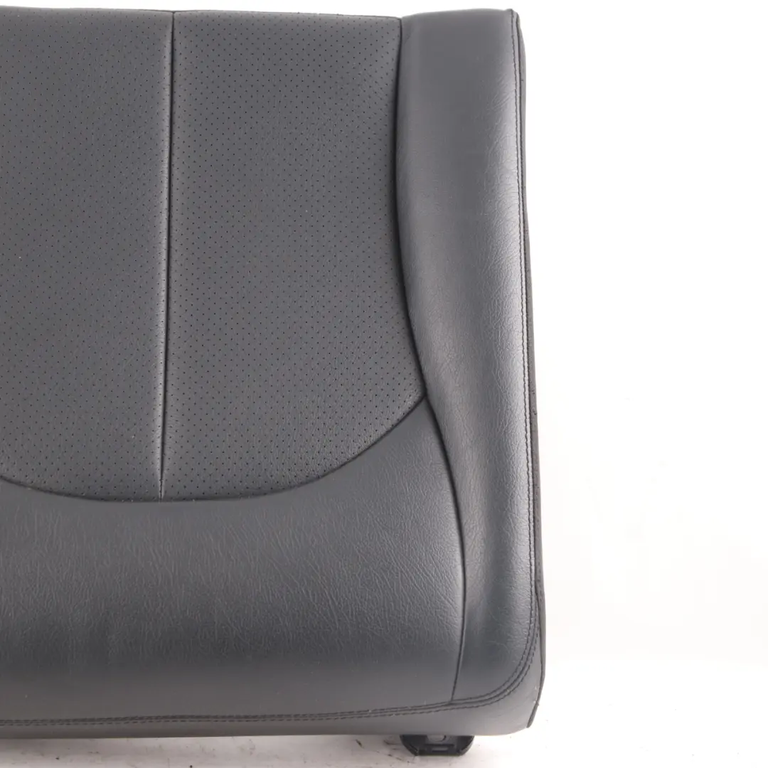 Mercedes C209 Seat Cover Rear Right O/S Cushion Covering Black Leather Nappa