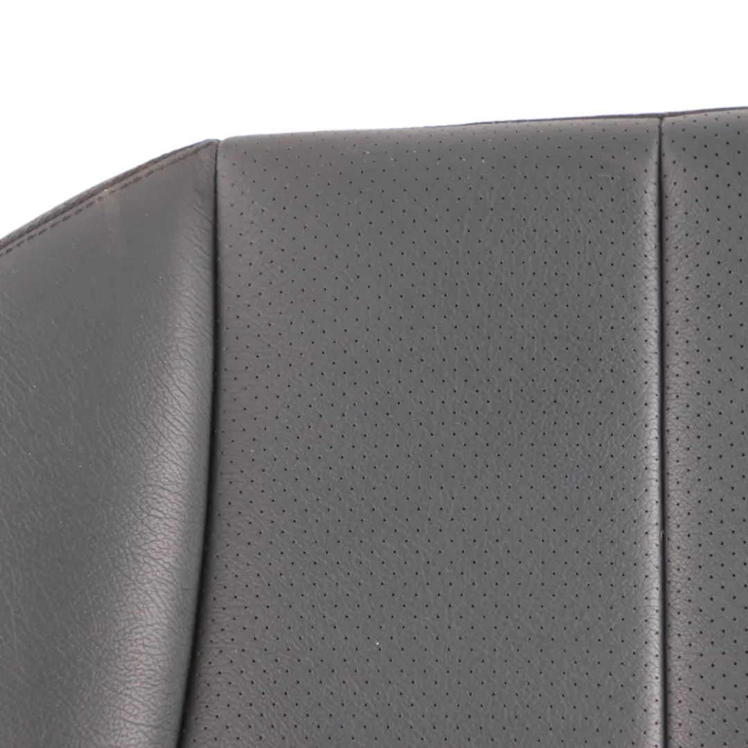 Mercedes C209 Seat Cover Rear Right O/S Cushion Covering Black Leather Nappa