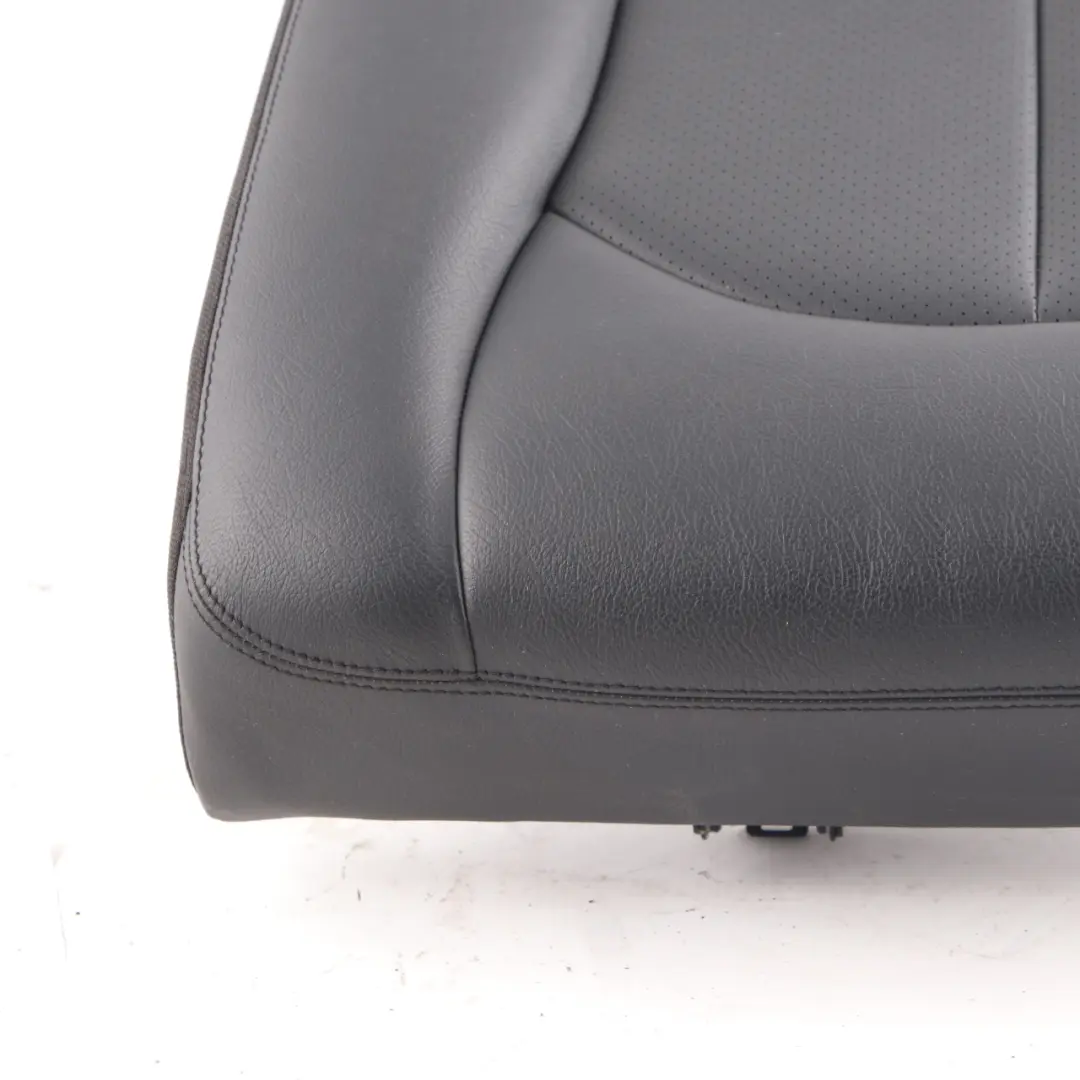 Mercedes C209 Seat Cover Rear Right O/S Cushion Covering Black Leather Nappa