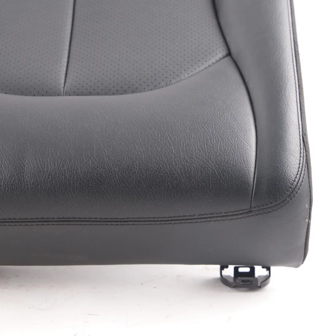 Mercedes C209 Seat Cover Rear Right O/S Cushion Covering Black Leather Nappa