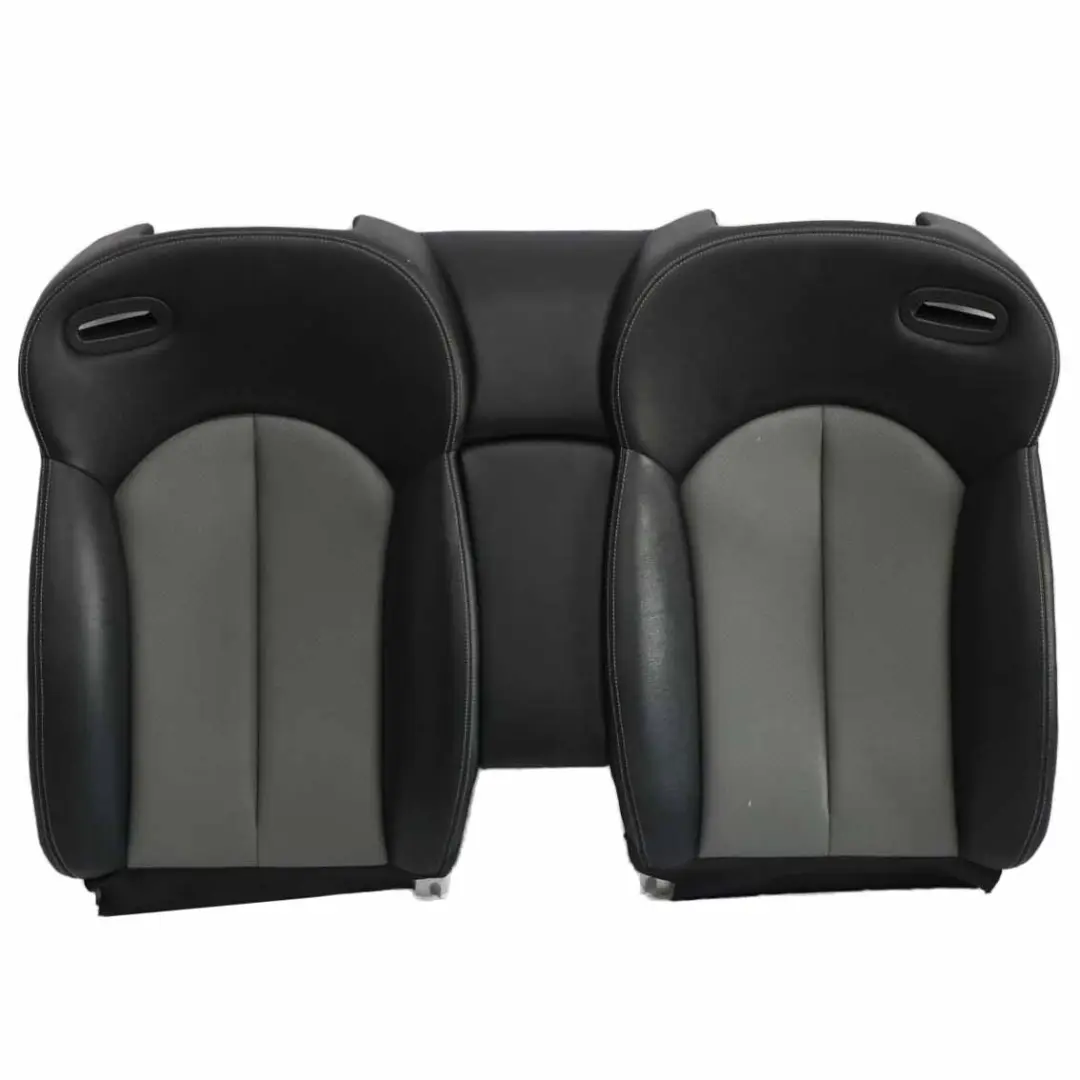 Mercedes A209 Cabrio Rear Seat Backrest Back Rest Covering Black Grey Leather