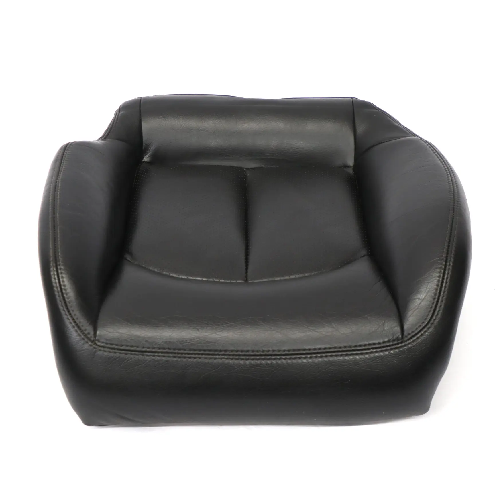 Mercedes A209 Funda Asiento Trasero Izquierdo Cojín Interior Cuero Negro