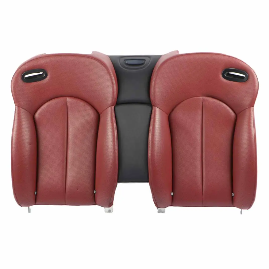 Mercedes A209 Cabrio Rear Seat Backrest Back Rest Heated Red Leather Nappa