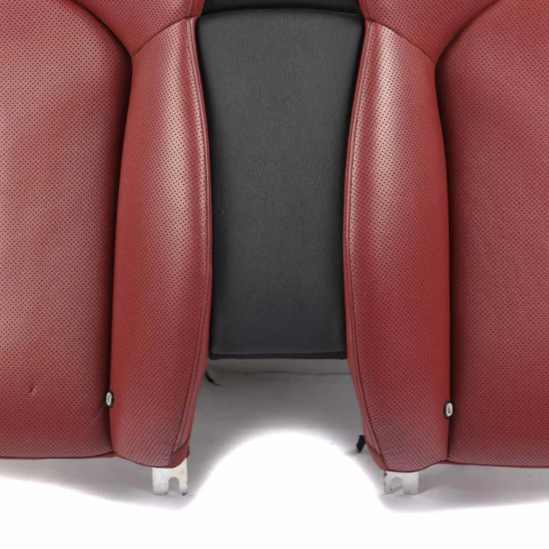 Mercedes A209 Cabrio Rear Seat Backrest Back Rest Heated Red Leather Nappa