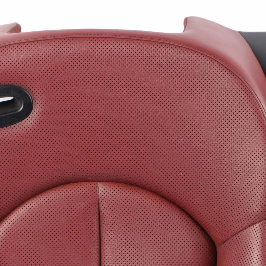 Mercedes A209 Cabrio Rear Seat Backrest Back Rest Heated Red Leather Nappa