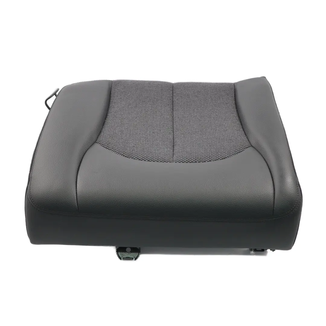 Mercedes C209 Funda Asiento Trasero Derecho Cojín Asiento Tela Negro Cuero