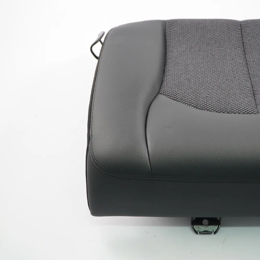 Mercedes C209 Funda Asiento Trasero Derecho Cojín Asiento Tela Negro Cuero