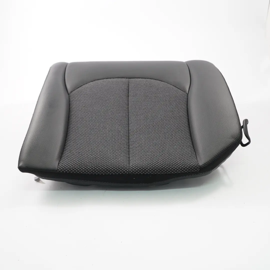 Mercedes C209 Funda Asiento Trasero Derecho Cojín Asiento Tela Negro Cuero