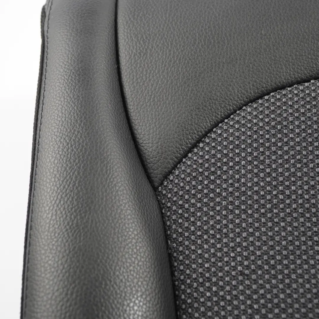 Mercedes C209 Funda Asiento Trasero Derecho Cojín Asiento Tela Negro Cuero