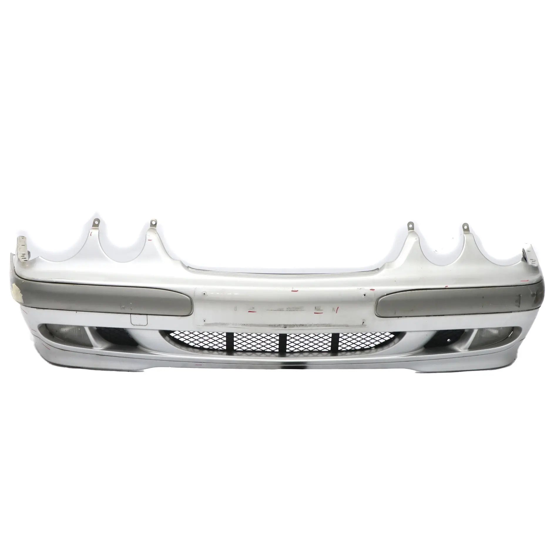 Mercedes W210 Front Bumper Trim Panel Brilliant Silver Metallic - 744