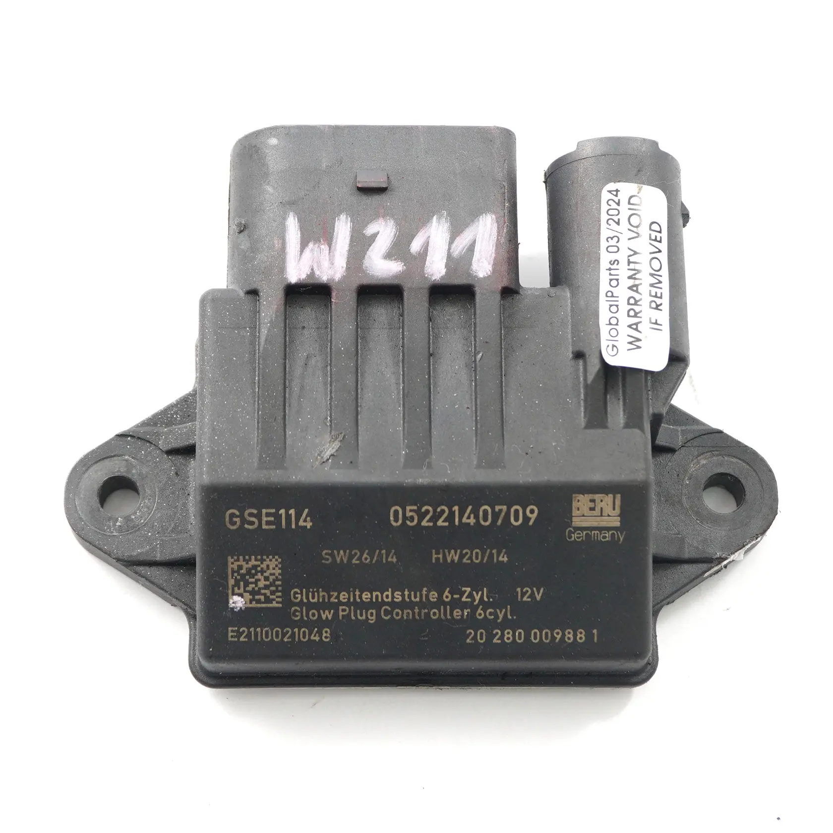  Mercedes W211 Glow Plug Diesel Relay Unit Control Module A2110021048