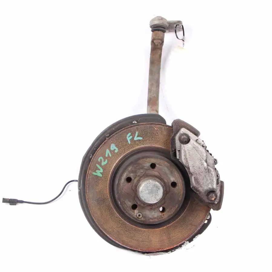 Mercedes W211 W219 350 CDI Vorne Links Aufhängung Bein Bremsscheibe Radnabe