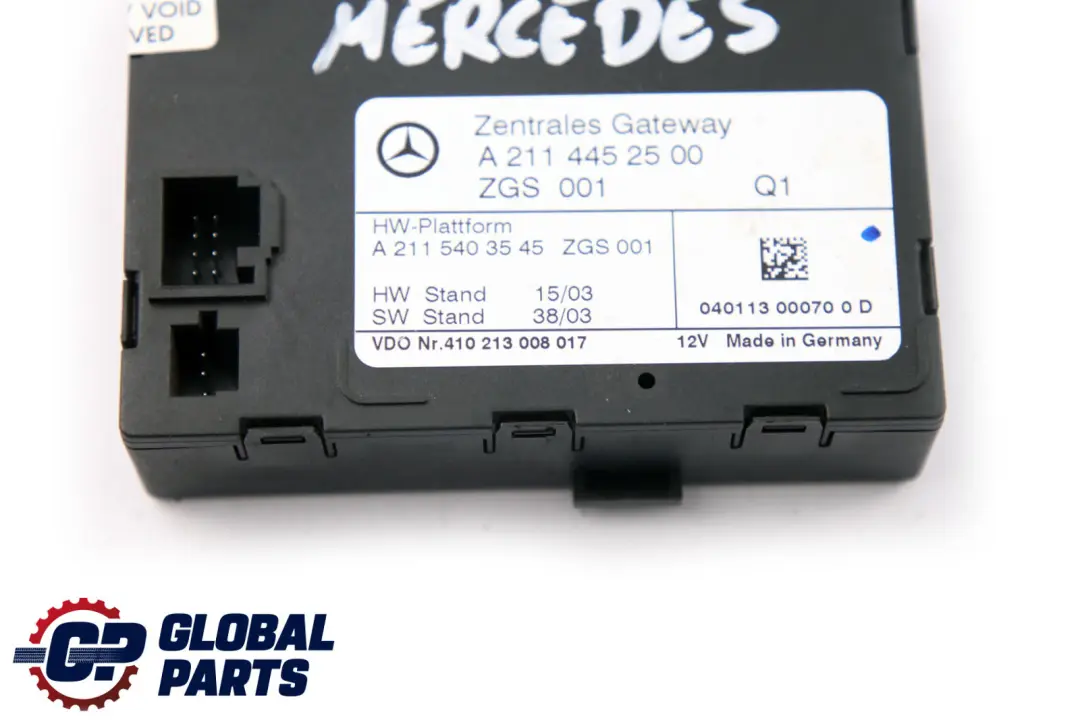 Mercedes W203 W211 Central Gateway Unidad de Control Módulo ECU A2115403545