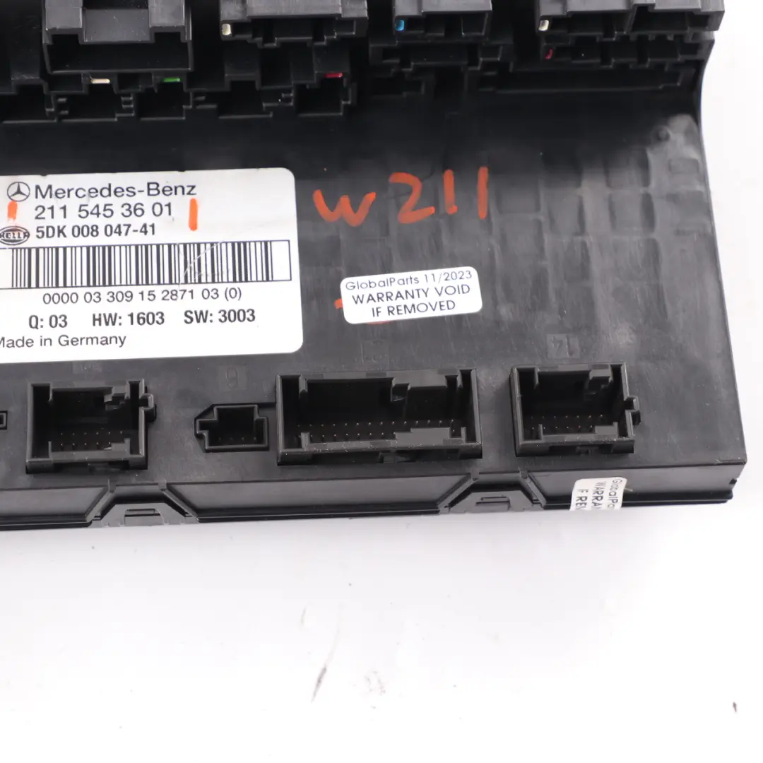 Mercedes W211 Rear SAM Central Electric Base Control Module Fuse Box A2115453601