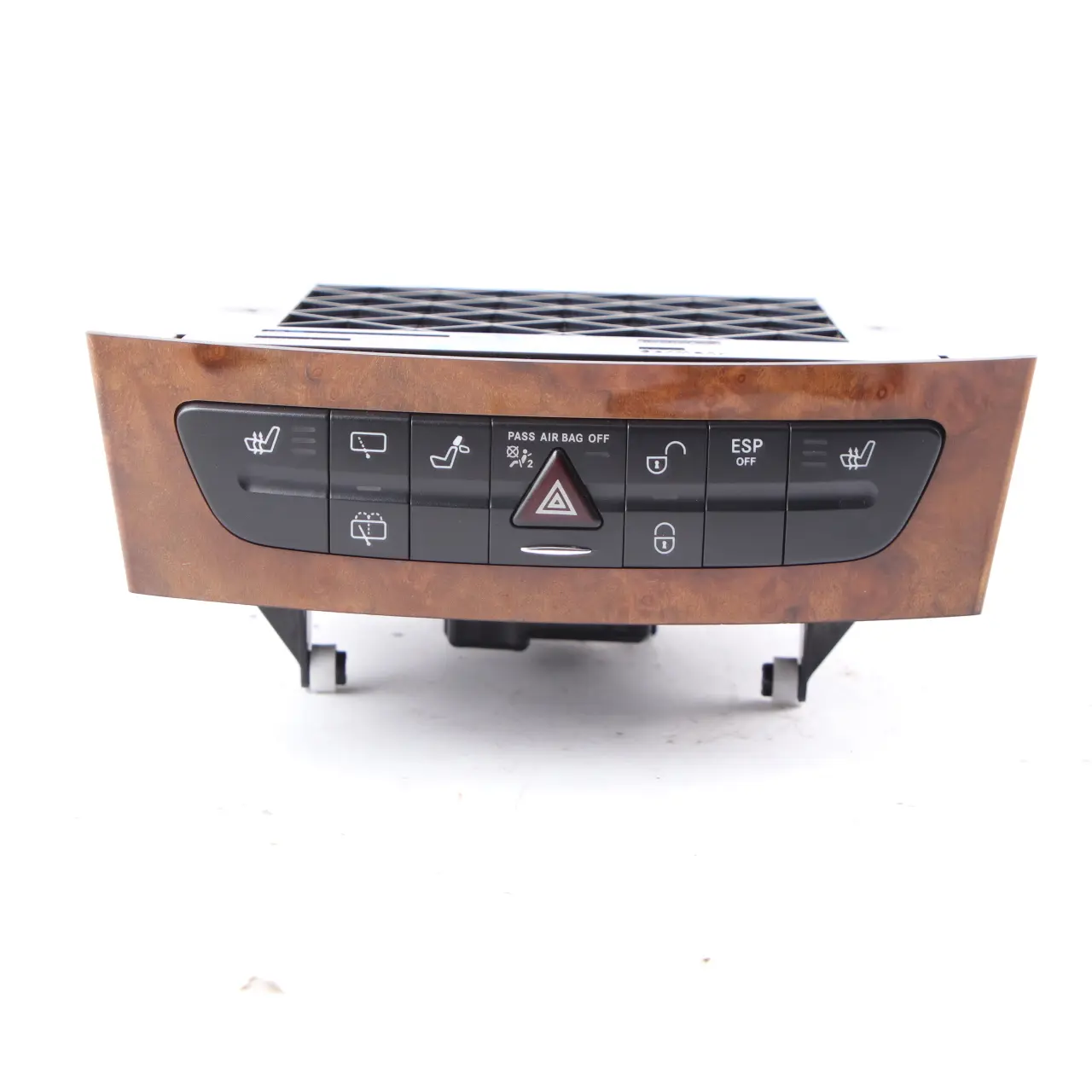 Mercedes W211 Centre Console ESP Hazard Seat Switch Panel Box Wood Trim