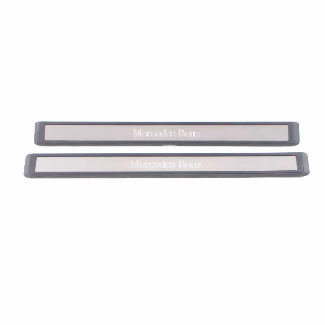 Mercedes E-Class W211 Front Rear Door Sill Step Plate Entrance Cover Trim Set