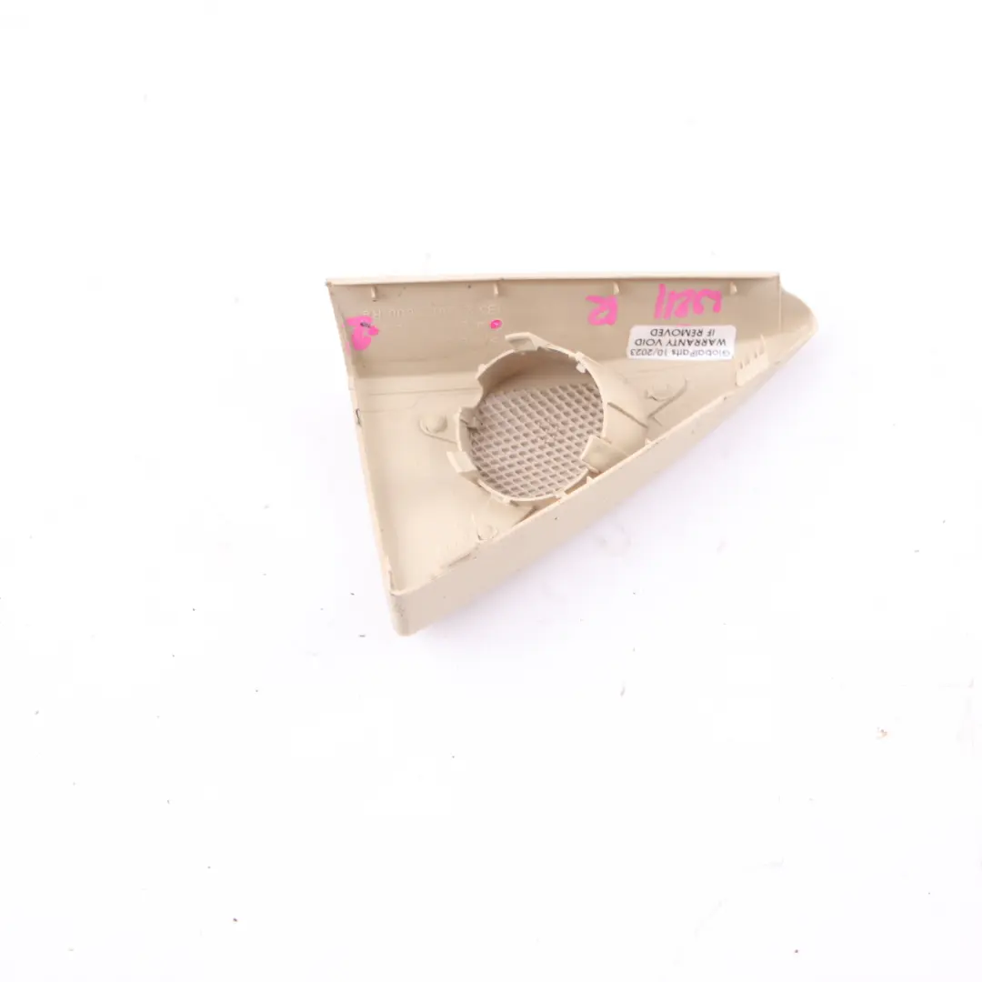 Mercedes W211 Tweeter Cover Front Right O/S Mirror Triangle Beige A2117250294