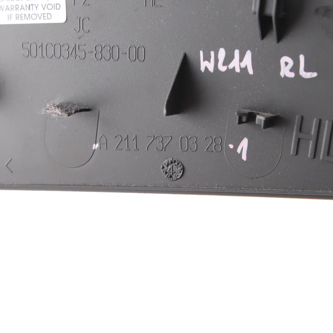 Mercedes W211 Door Card Armrest Cover Trim Panel Rear Left N/S Black A2117370328