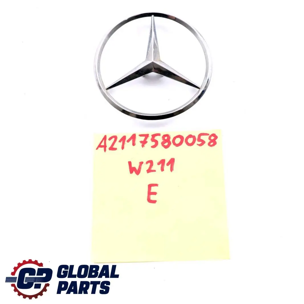 Mercedes-Benz E-Class W211 Rear Trunk Lid Star Emblem Logo Badge A2117580058