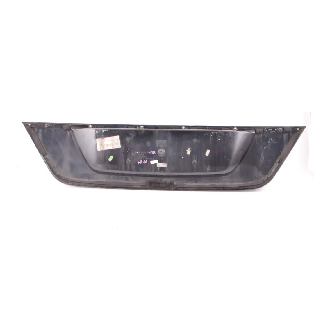 Mercedes W211 Trunk Lid Trim Cover Number Plate Obsidian Black 197 A2118100173