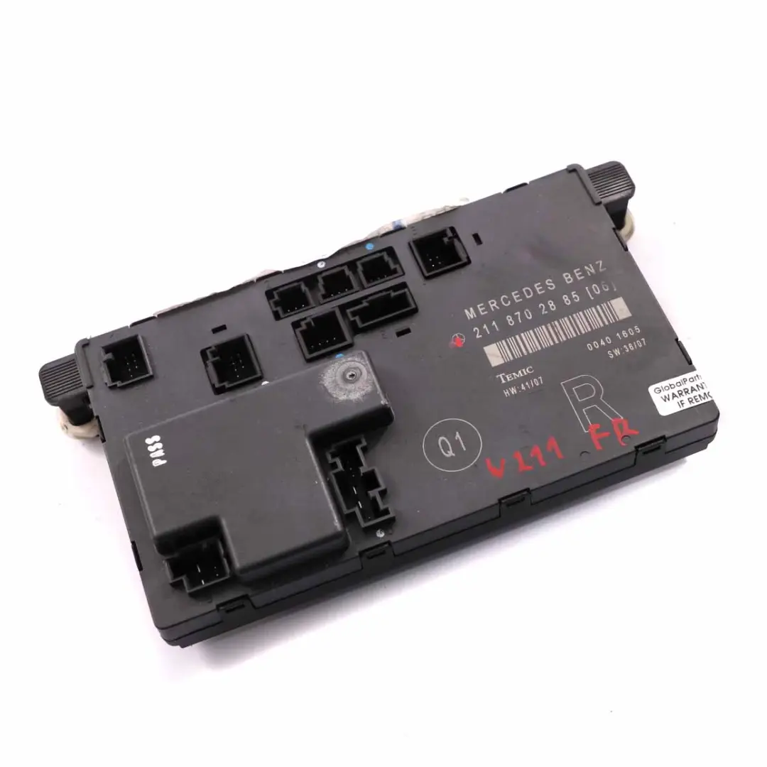 Mercedes W211 Módulo Puerta Delantera Derecha Unidad Control ECU A2118702885