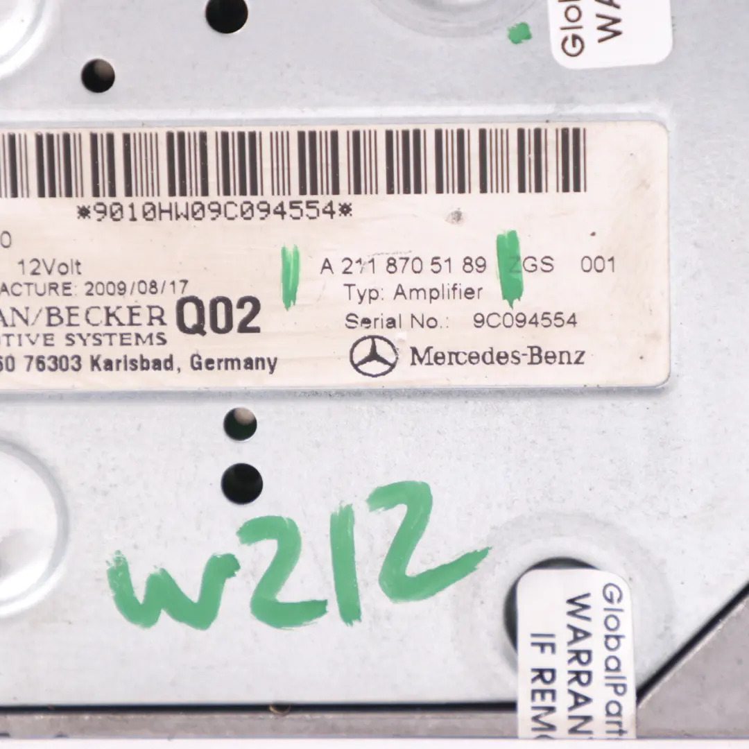 Mercedes W204 W211 W212 C219 Wzmacniacz Radia Harman Becker AMP A2118705189