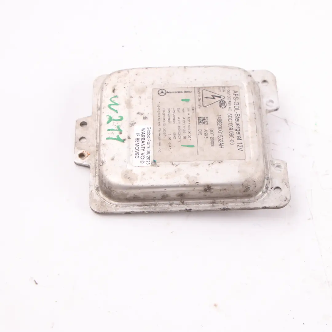 Mercedes W211 Xenon Control Unit Headlight Ballast Module Hella 5DC009060-00