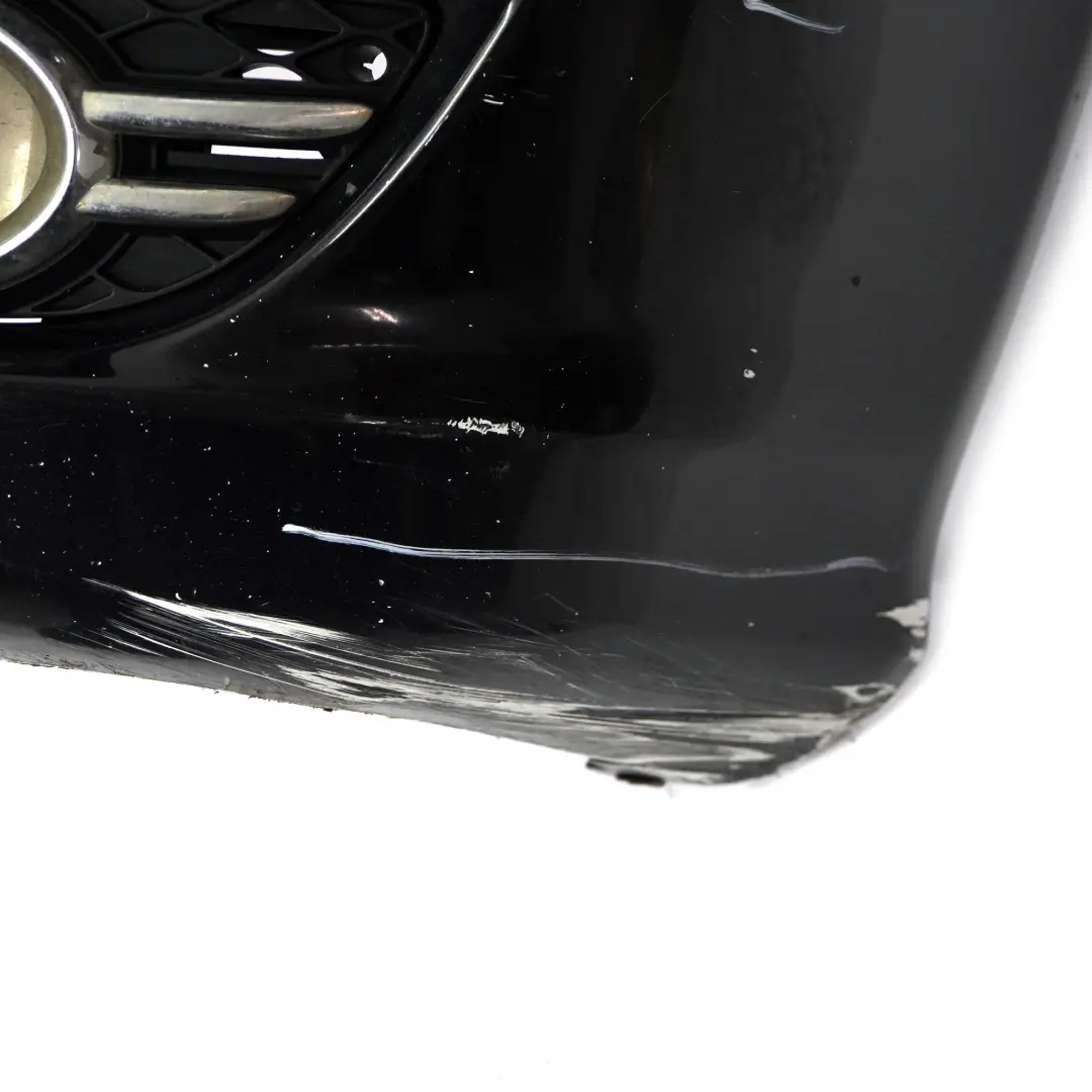 Mercedes W211 Front Bumper Sport Trim Panel Obsidian Black Metallic - 197