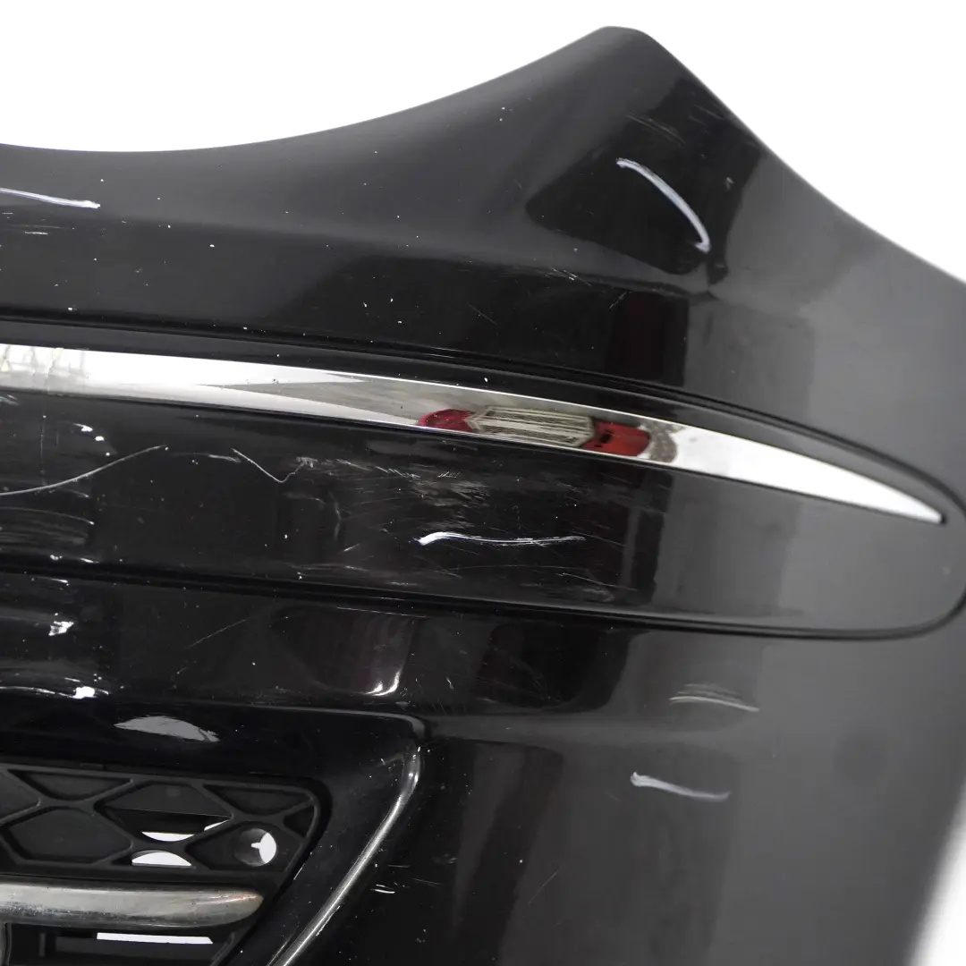 Mercedes W211 Front Bumper Sport Trim Panel Obsidian Black Metallic - 197