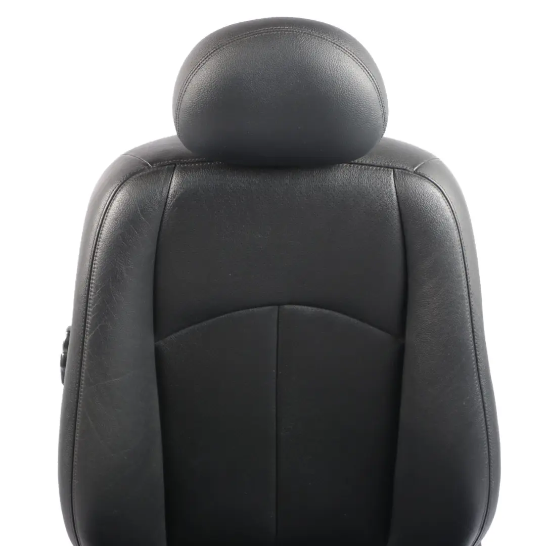 Mercedes W211 Front Seat Left N/S Heated Leather Nappa Black Semi-Aniline