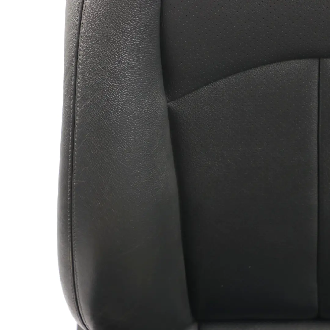 Mercedes W211 Front Seat Right O/S Heated Leather Nappa Black Semi-Aniline