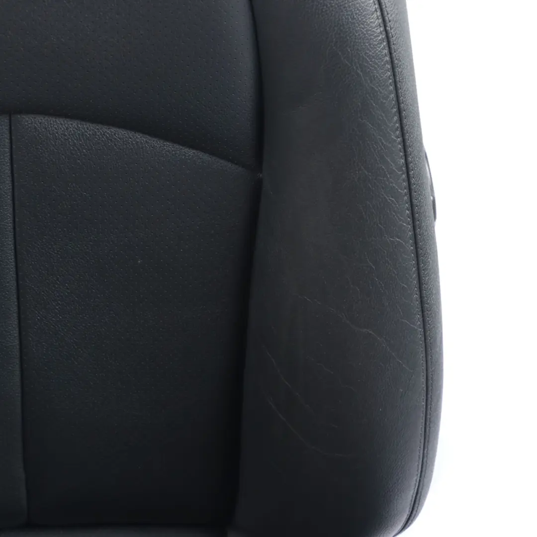 Mercedes W211 Front Seat Right O/S Heated Leather Nappa Black Semi-Aniline