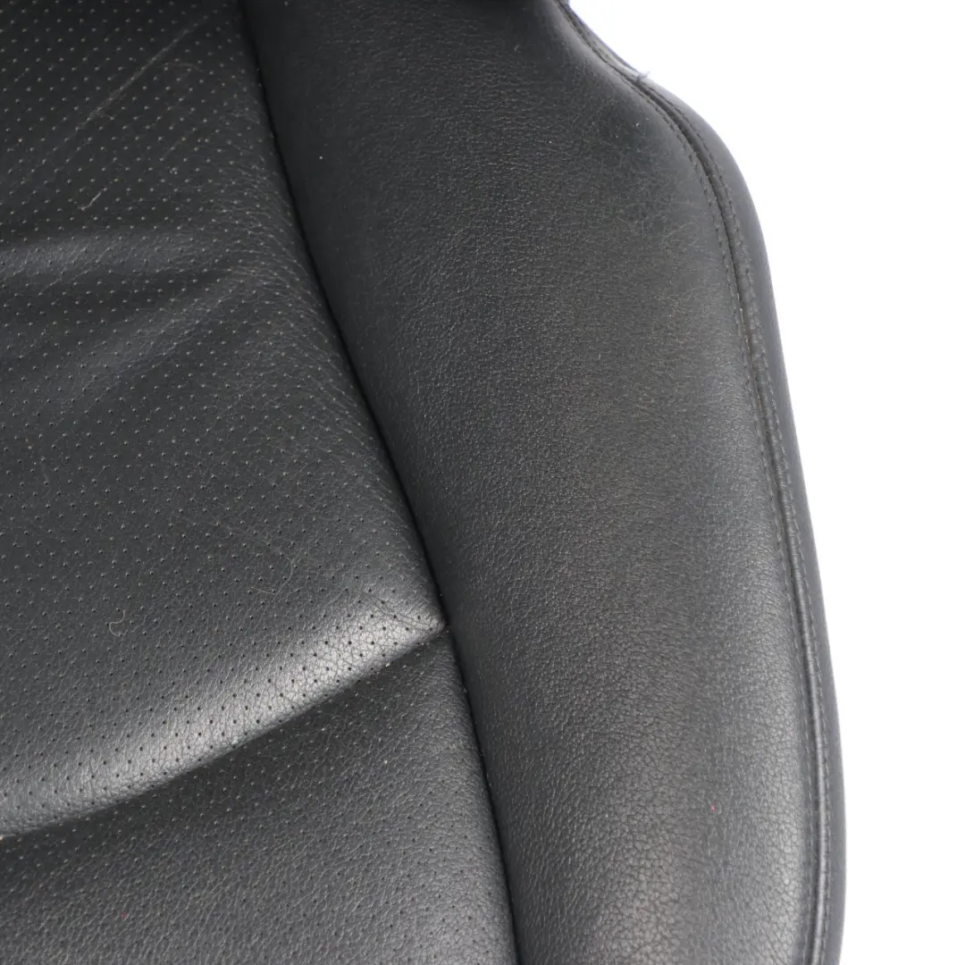 Mercedes W211 Front Seat Right O/S Heated Leather Nappa Black Semi-Aniline