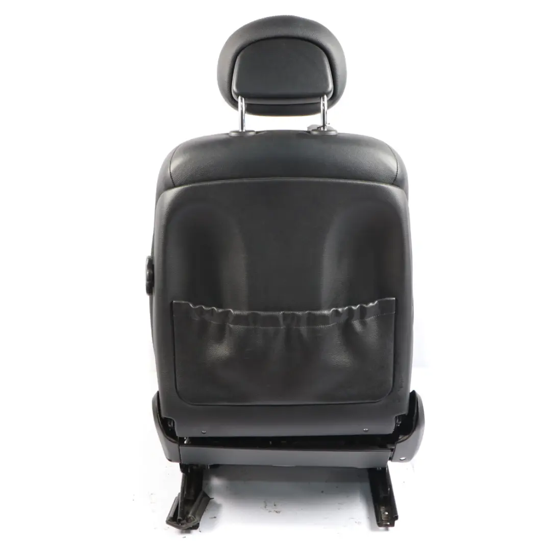 Mercedes W211 Front Seat Right O/S Heated Leather Nappa Black Semi-Aniline