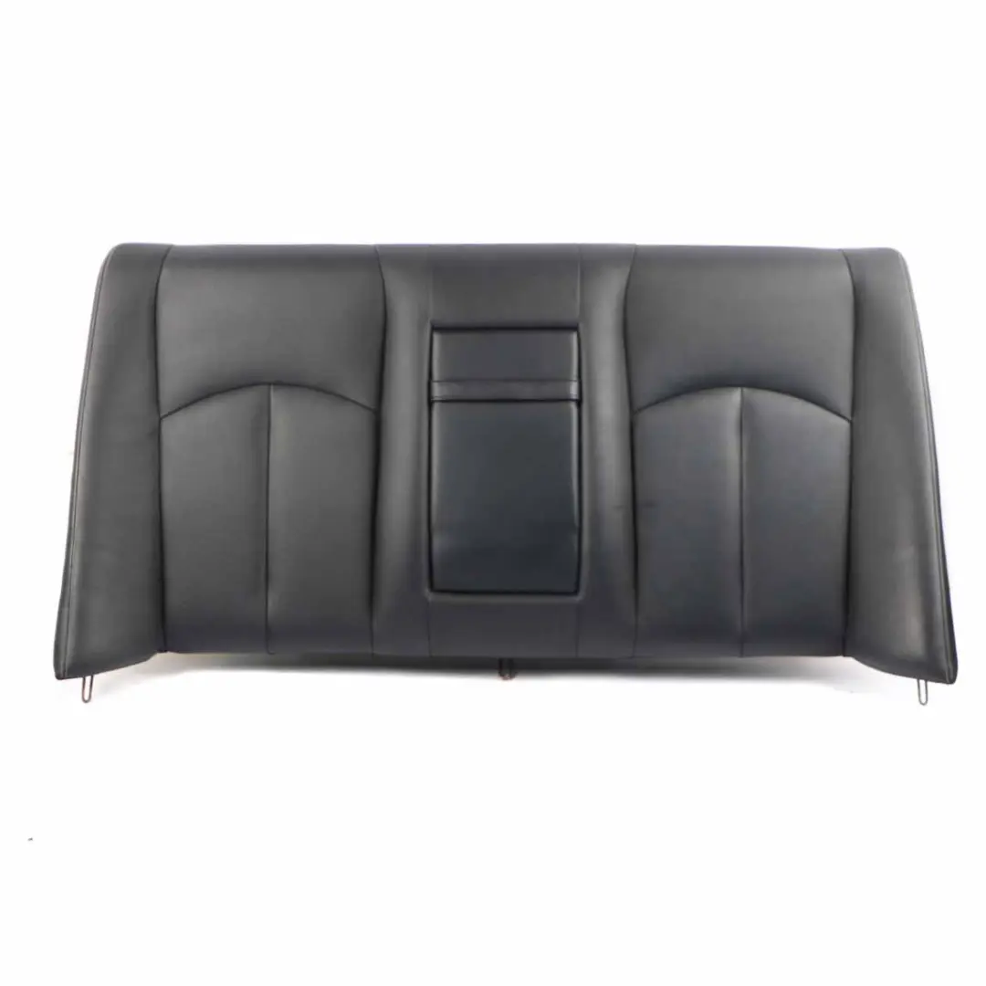 Mercedes W211 Rear Seat Backrest Cover Saloon Black Leather Nappa Semi Aniline