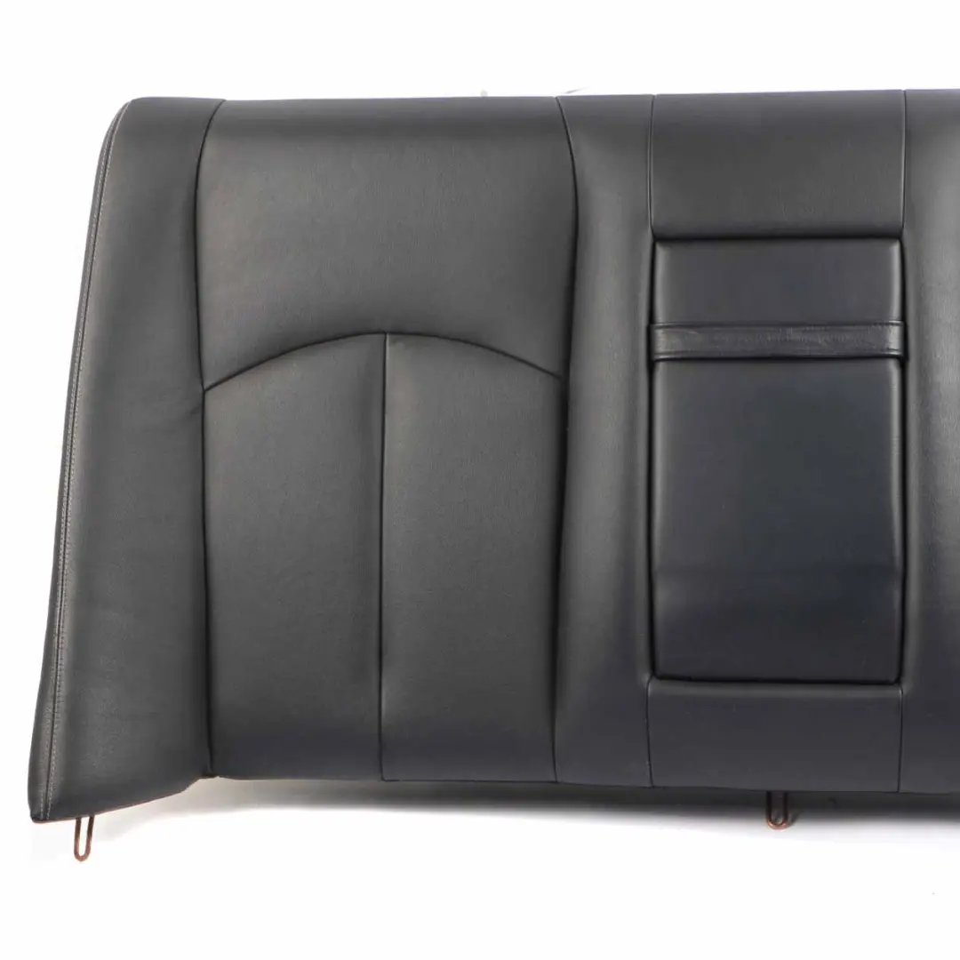 Mercedes W211 Rear Seat Backrest Cover Saloon Black Leather Nappa Semi Aniline