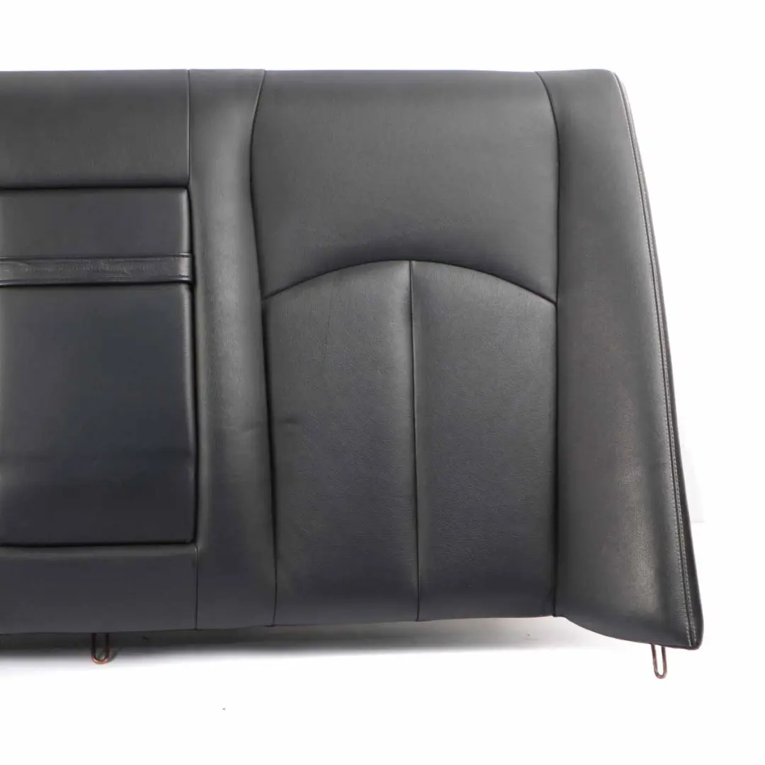 Mercedes W211 Rear Seat Backrest Cover Saloon Black Leather Nappa Semi Aniline