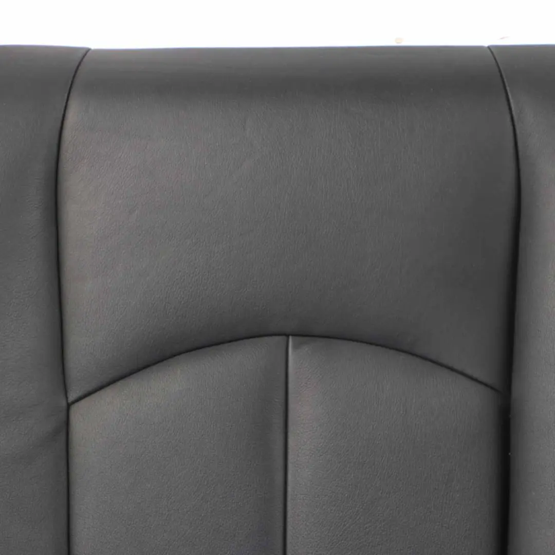 Mercedes W211 Rear Seat Backrest Cover Saloon Black Leather Nappa Semi Aniline