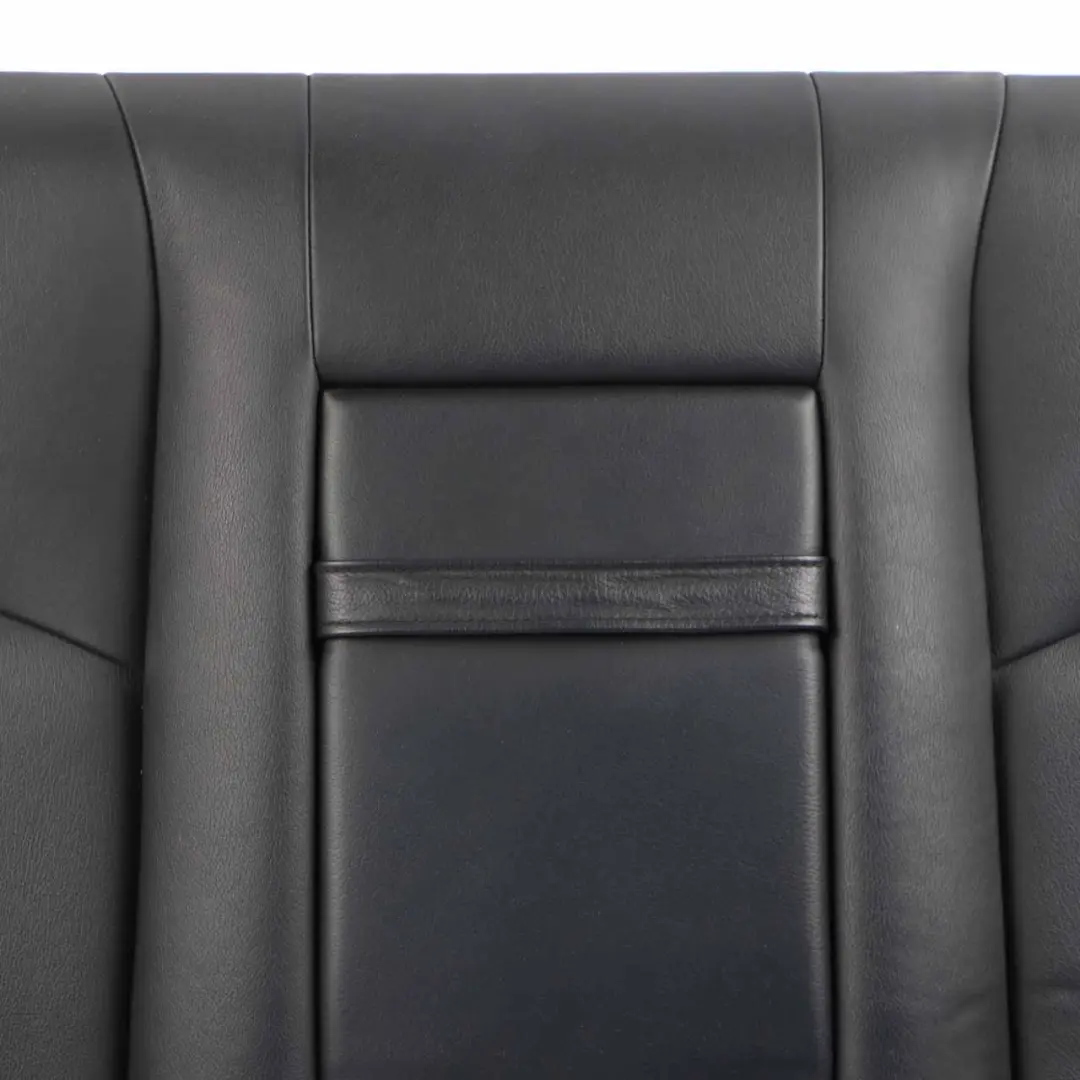 Mercedes W211 Rear Seat Backrest Cover Saloon Black Leather Nappa Semi Aniline