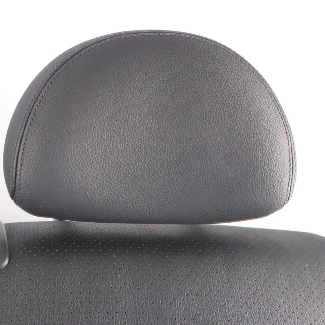 Mercedes W211 Seat Backrest Rear Left N/S Back Seat Cover Black Leather Nappa